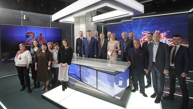 Современную телестудию канала "Сибирь 24" презентовали в Новосибирске