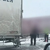 Три фуры столкнулись на тюменской трассе